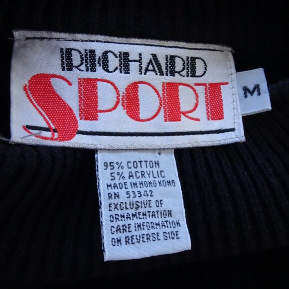 Richard Sport Vintage Snowman Pullover Sweater Medium - Picture 7 of 7